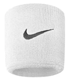 Nike Swoosh Wristbands 2 Pack White/Black