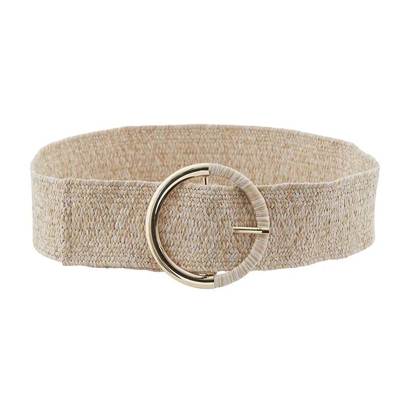 Pieces Sidsel Wide Belt Natural