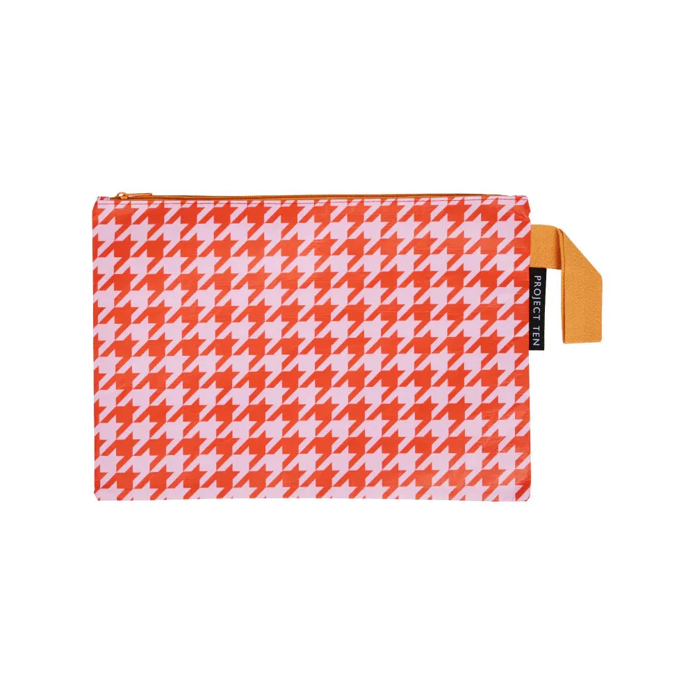 Project Ten Zip Pouch - Houndstooth