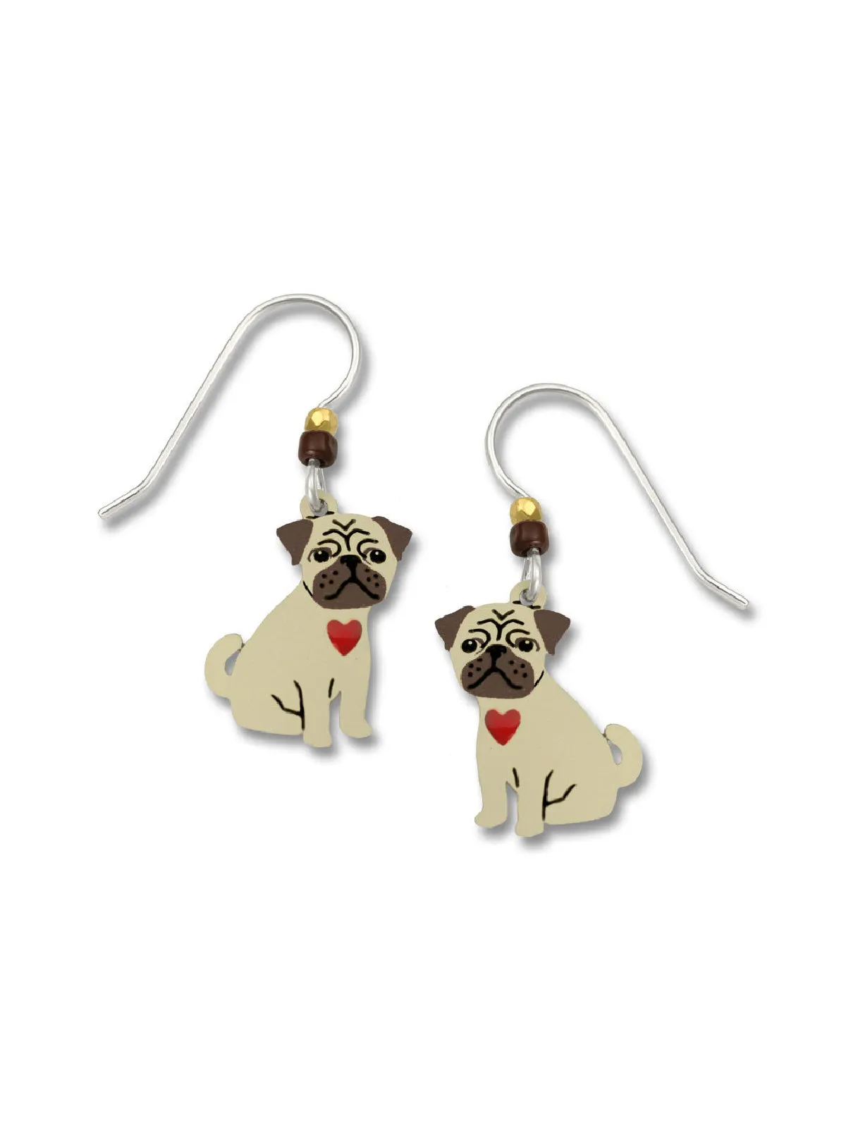 Pug Love Dangles by Sienna Sky