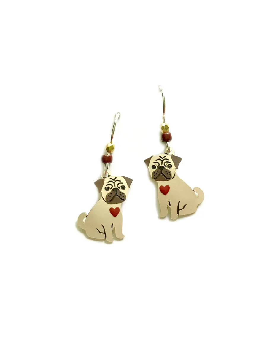 Pug Love Dangles by Sienna Sky
