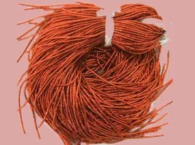 Rust Orange Nakshi / Bullion Wire