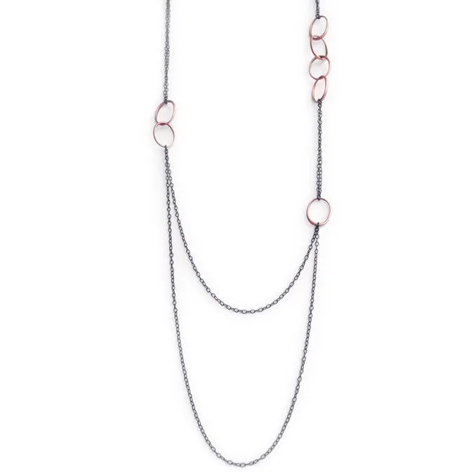 small "o" scatter necklace