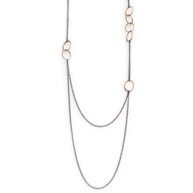 small "o" scatter necklace