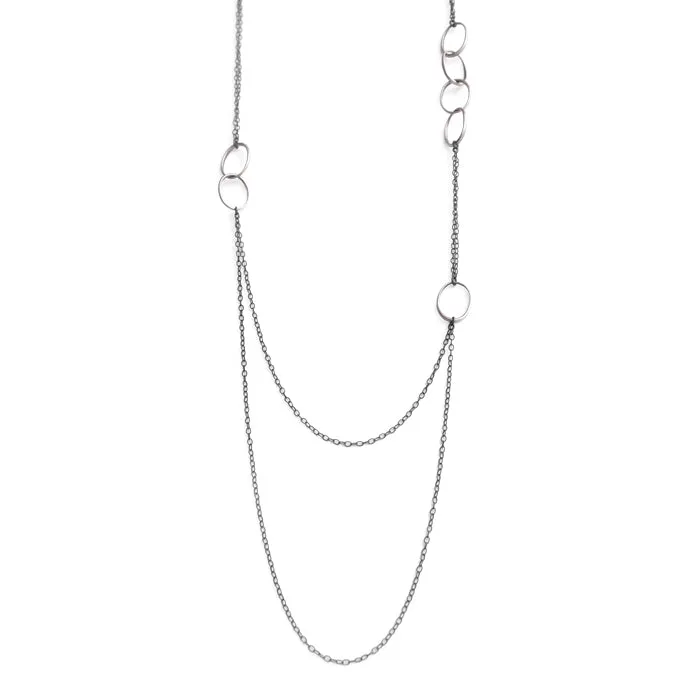 small "o" scatter necklace