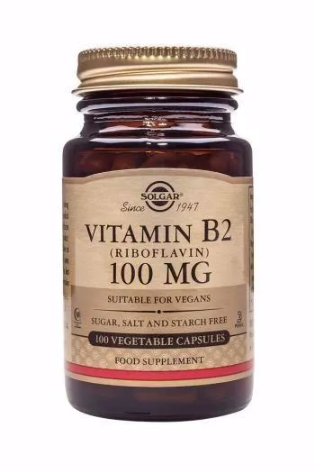 Solgar Vitamin B2 (Riboflavin) 100mg 100 Capsules
