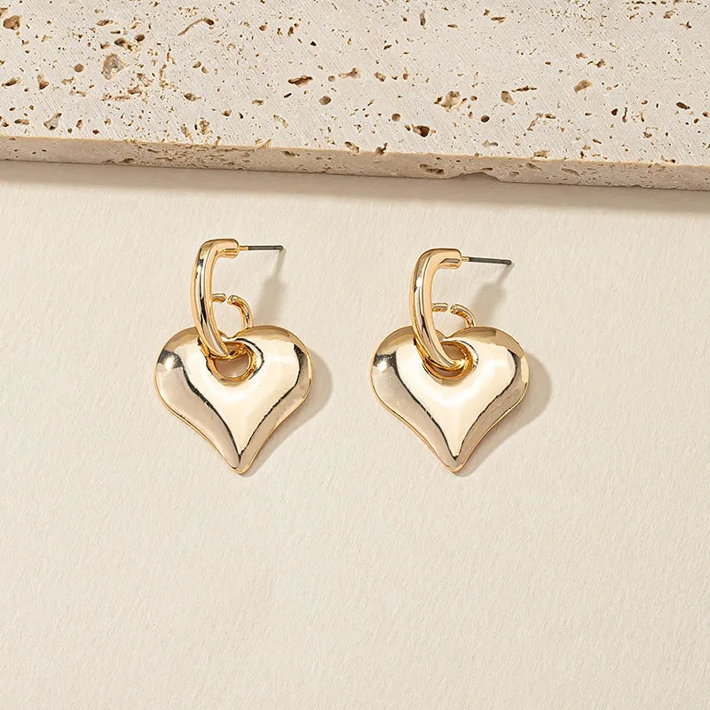 Three-Dimensional Love Earrings - Vienna Verve Collection