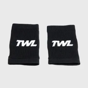 TWL - KNITTED WRISTBANDS - PAIR - BLACK/WHITE