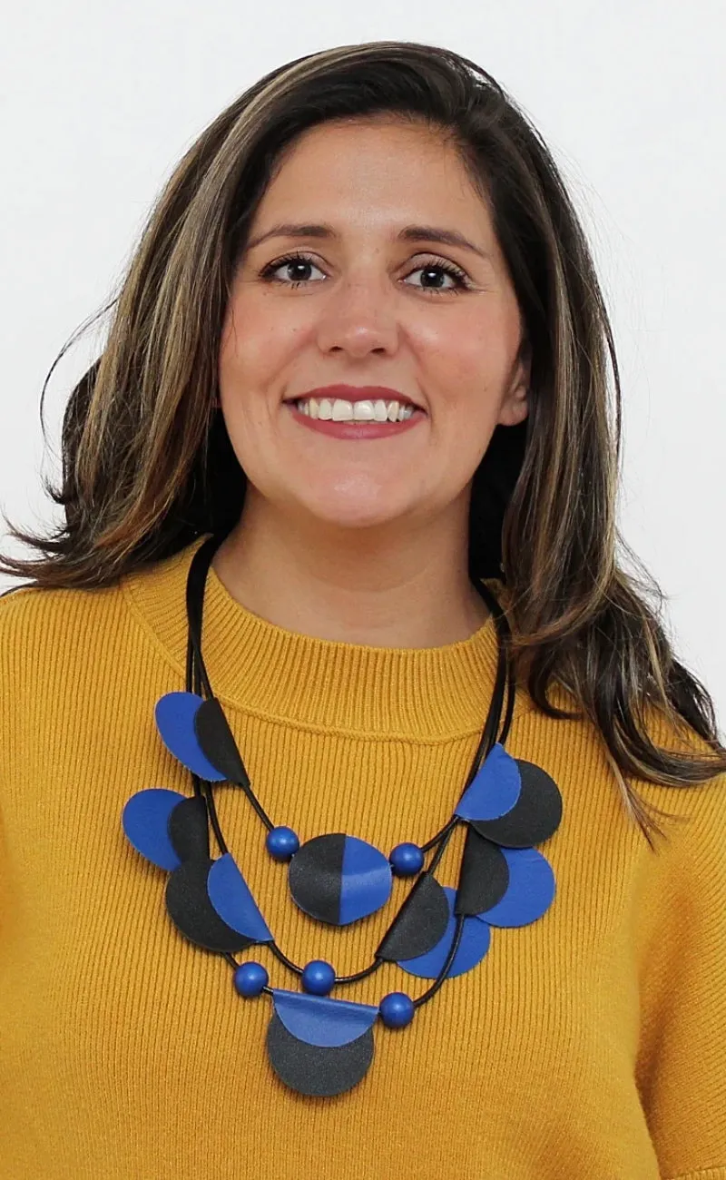 Verona Leather Necklace, Blue