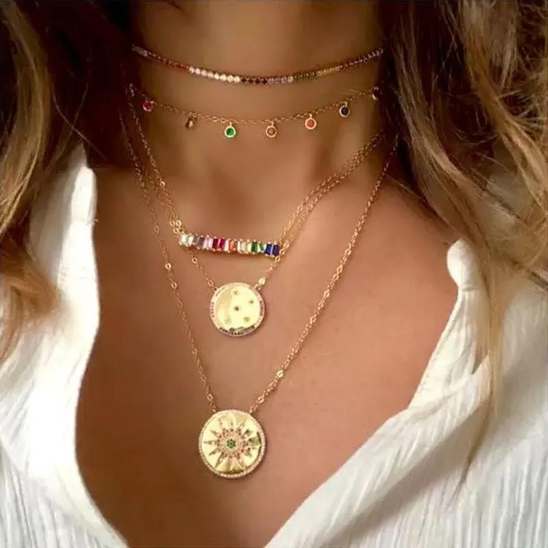 Wholesale colorful copper Necklaces JDC-NE-AS208