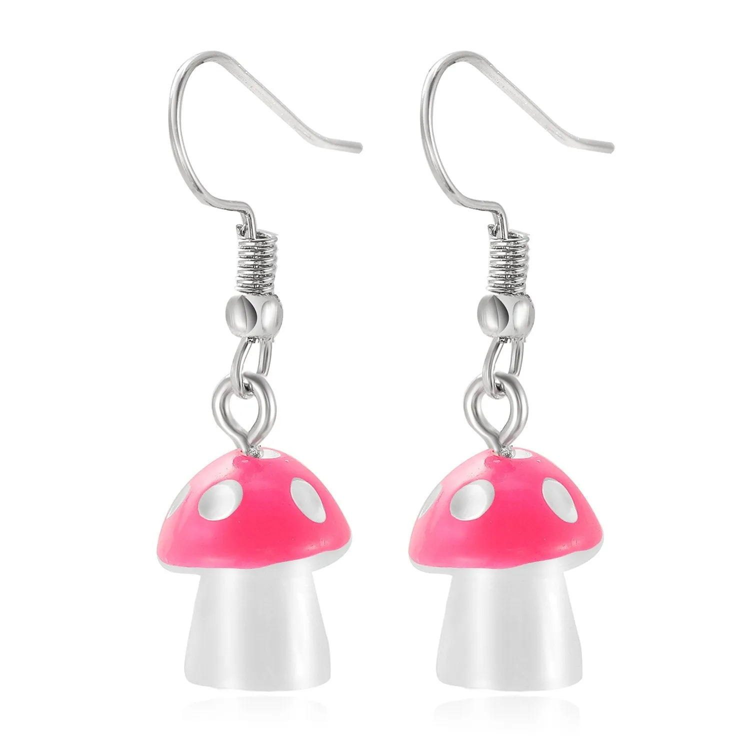 Wholesale colorful resin mushroom Pendant JDC-NE-F303