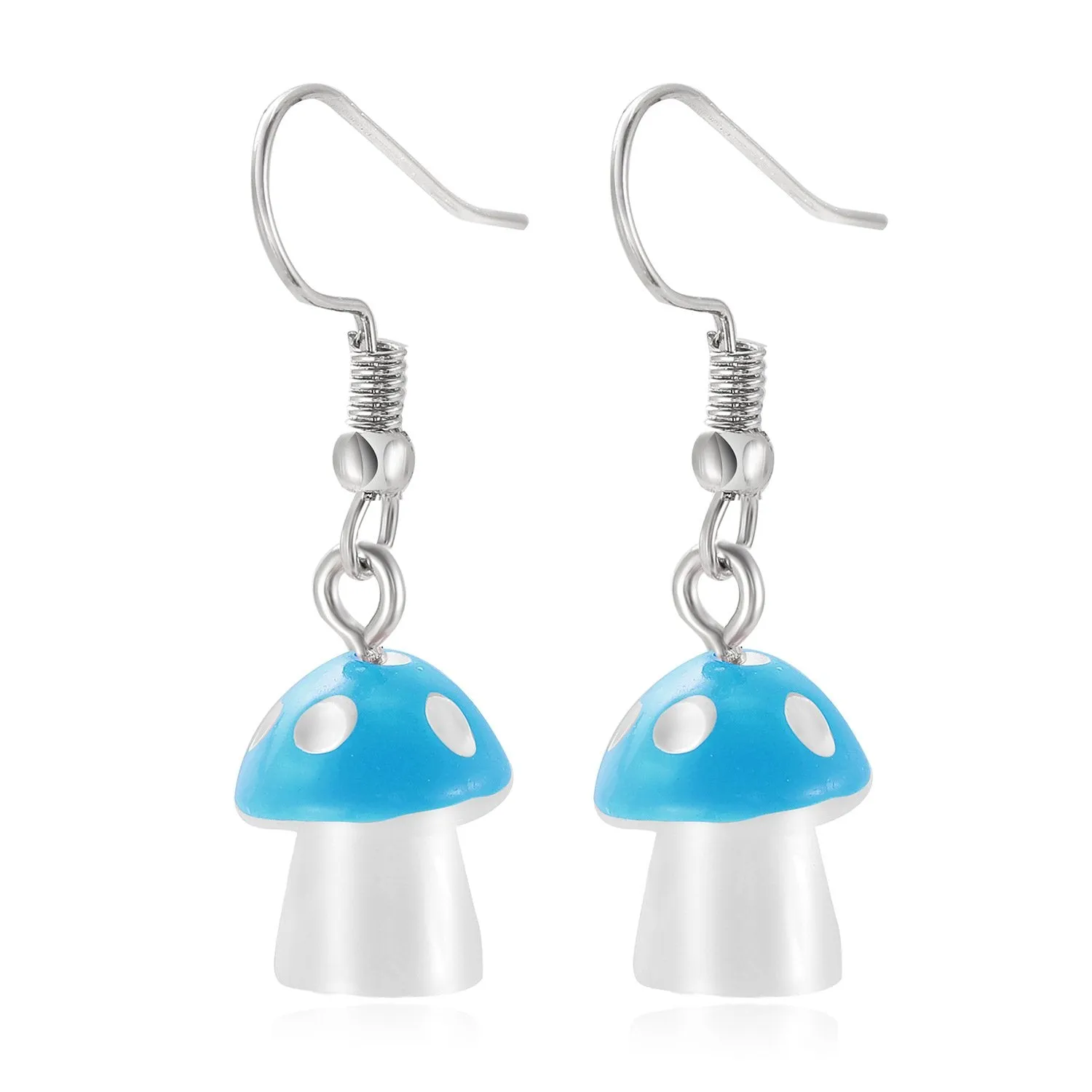 Wholesale colorful resin mushroom Pendant JDC-NE-F303