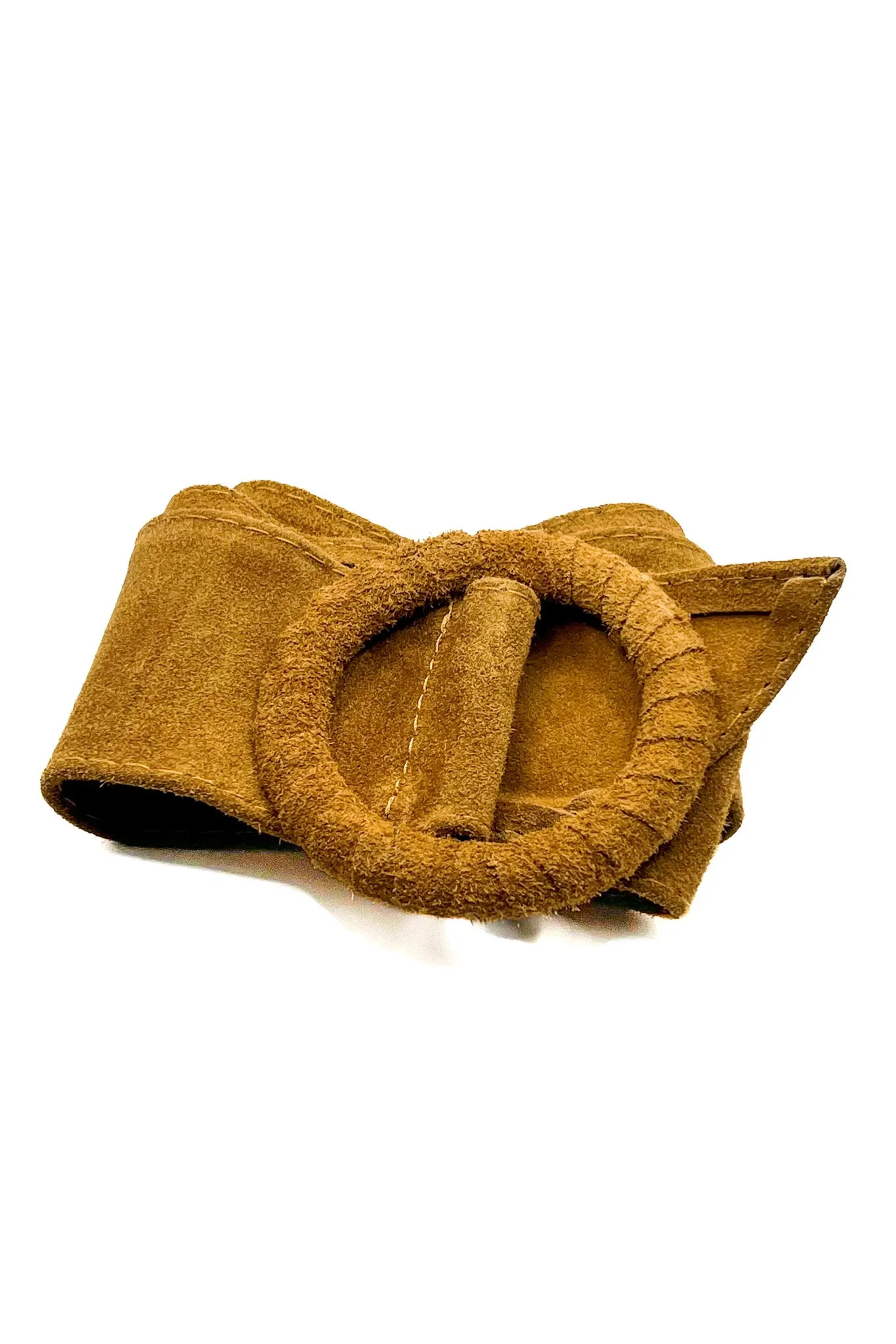 Wrap Buckle Genuine Leather Belt