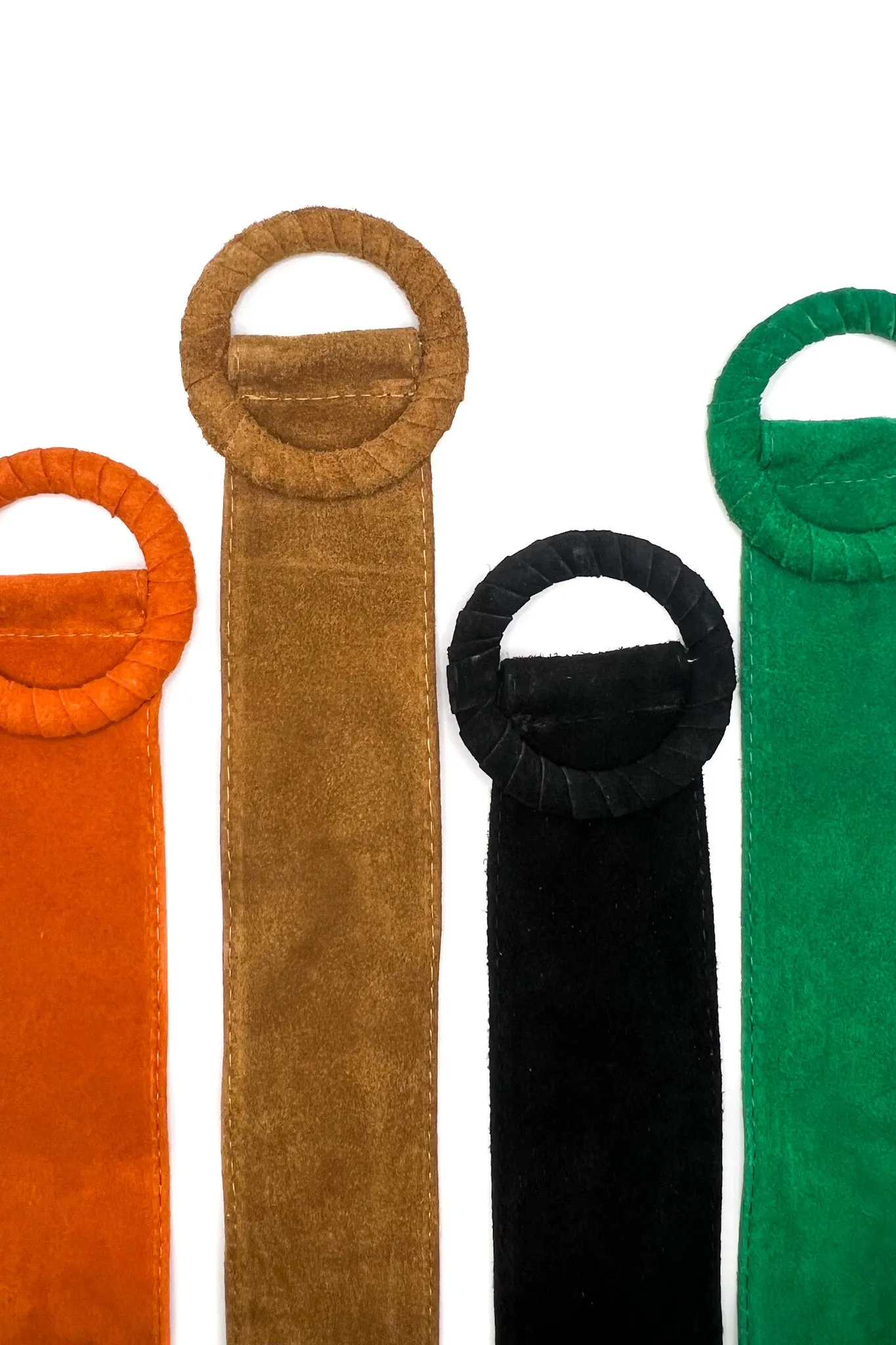 Wrap Buckle Genuine Leather Belt